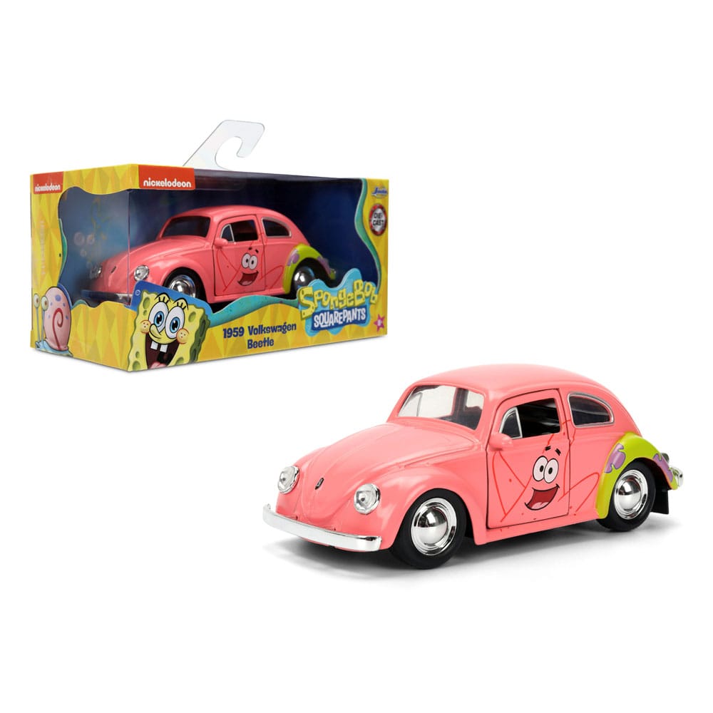 Spongebob Squarepants Diecast Model 1/32 1959 VW Beetle Patrick