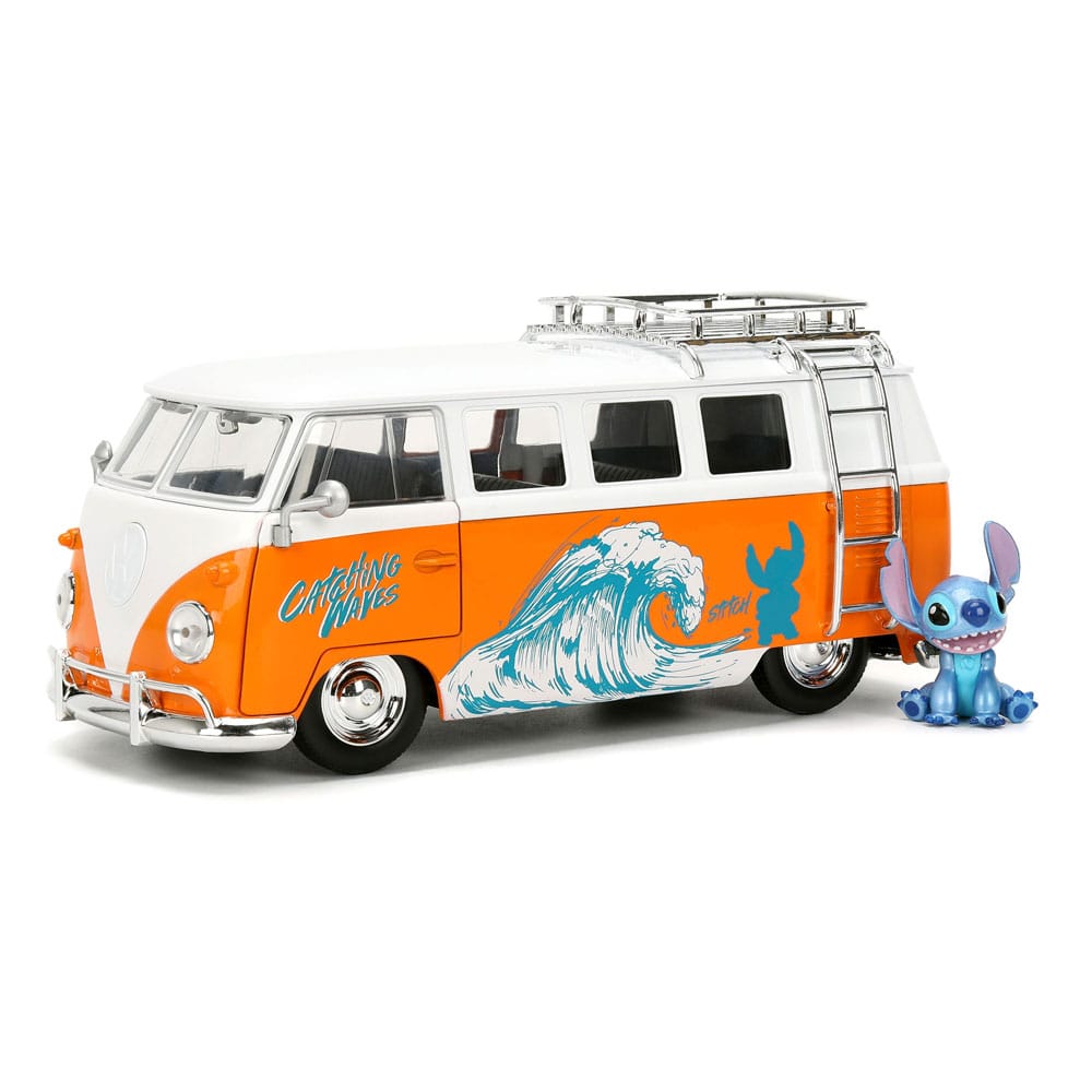 Lilo & Stitch Diecast Model 1/24 1961 VW Bus Stitch P045470