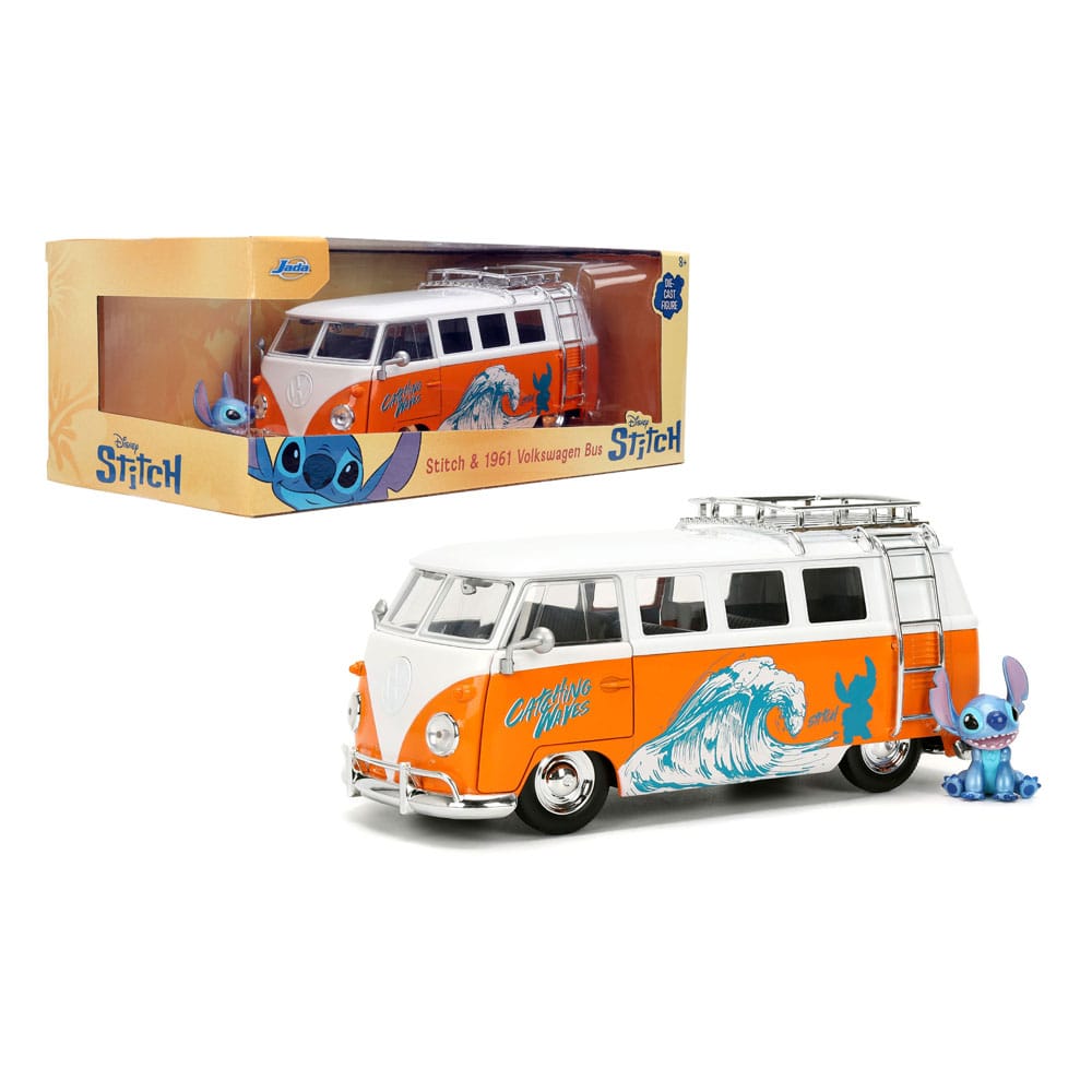 Lilo & Stitch Diecast Model 1/24 1961 VW Bus Stitch P045470
