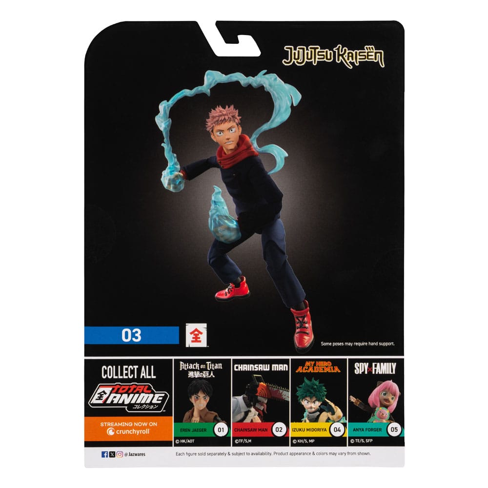 Jujutsu Kaisen Total Anime Action Figure Juji Itadori 17 cm P045520