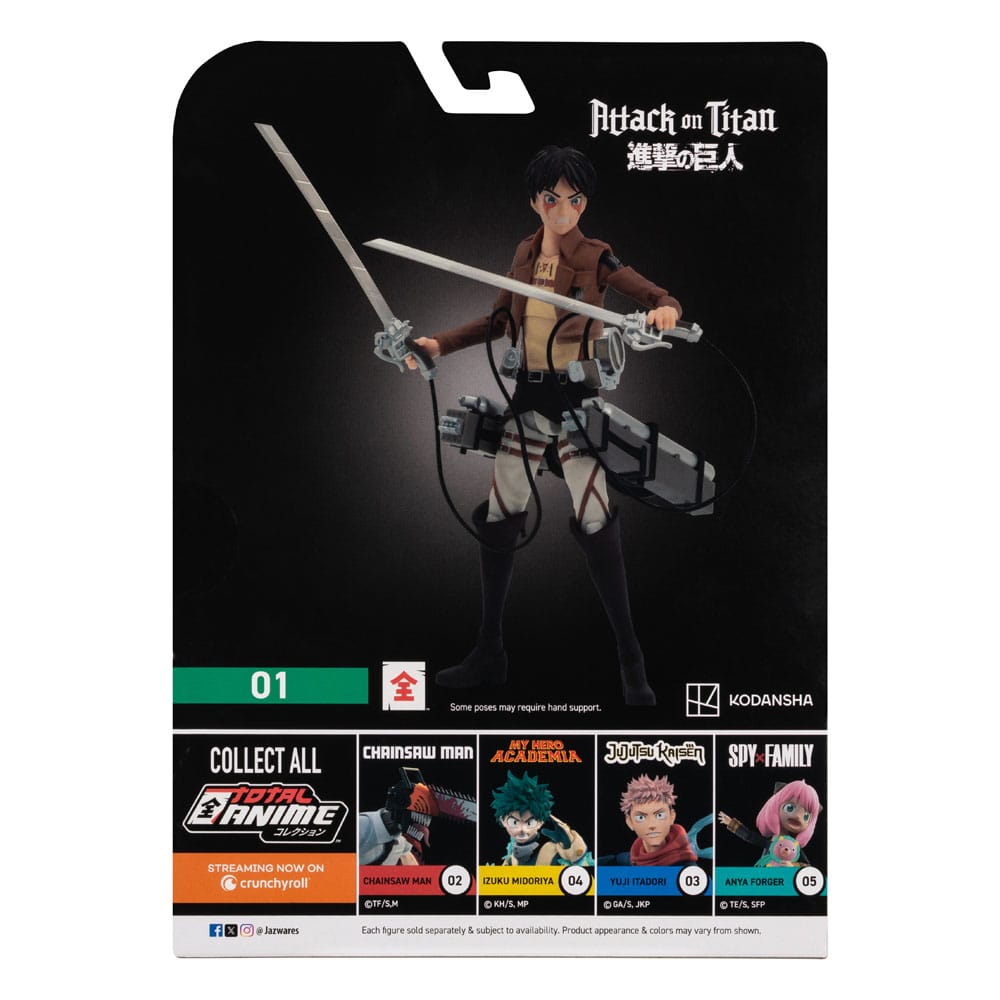 Attack on Titan Total Anime Action Figure Eren Jaeger 17 cm P045523