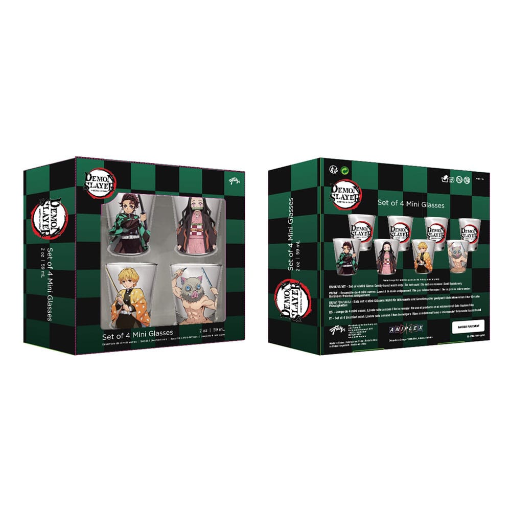 Demon Slayer Shot Glasses 4-Pack Group 59 ml P045825
