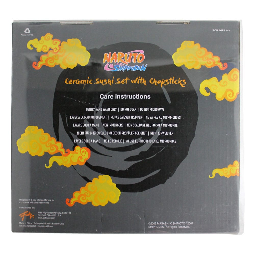 Naruto Shippuden Ceramic Sushi Set with Chopsticks Naruto P045839