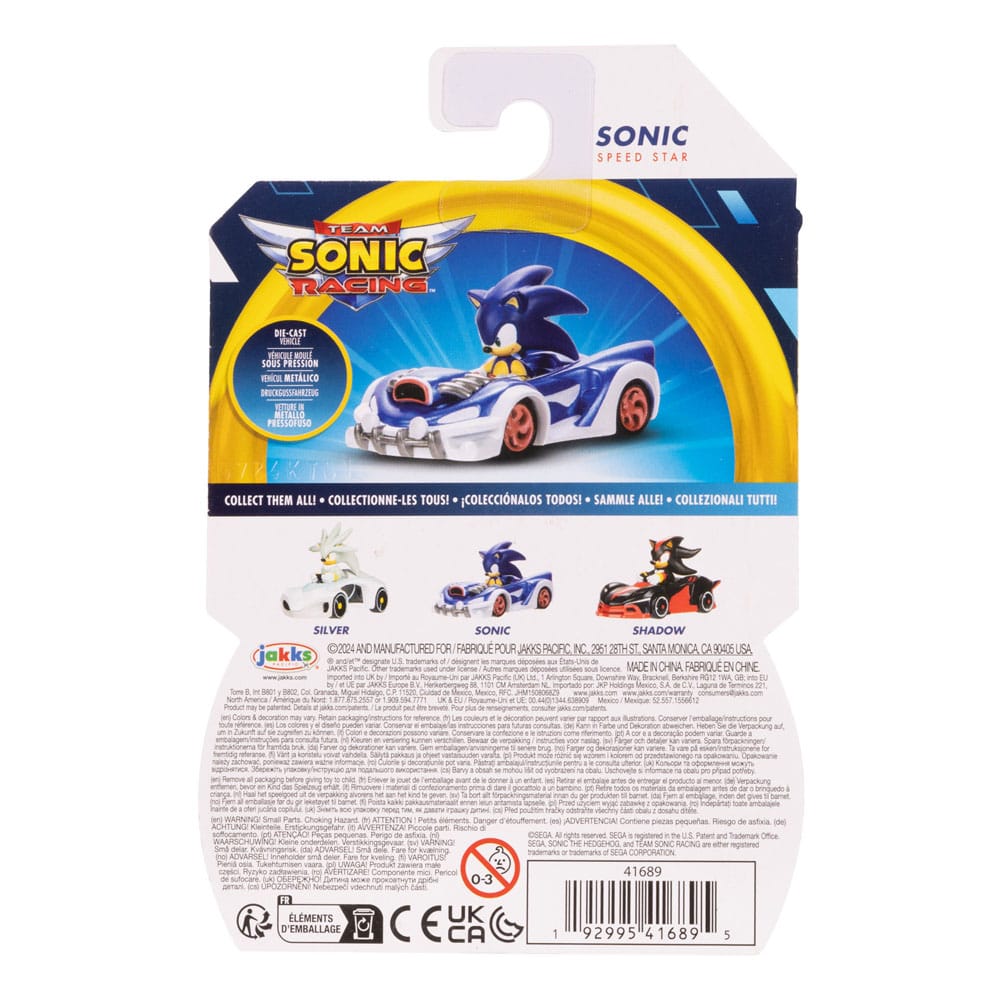 Sonic - The Hedgehog Diecast Vehicles 1/64 Wave 7 Assortment (4) P046262