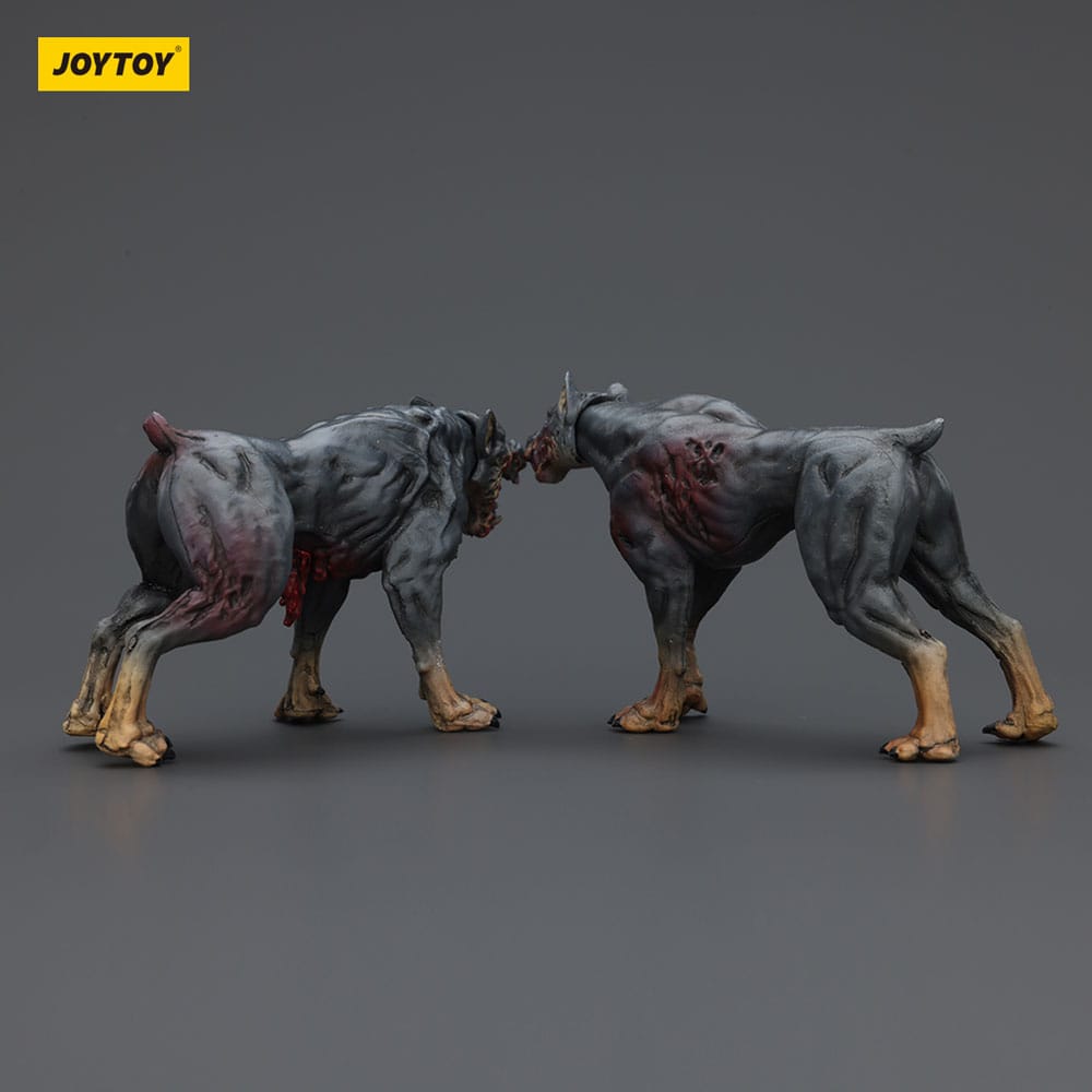 Zombie Dark Source Action Figures 2-Pack Police Dogs 8 cm