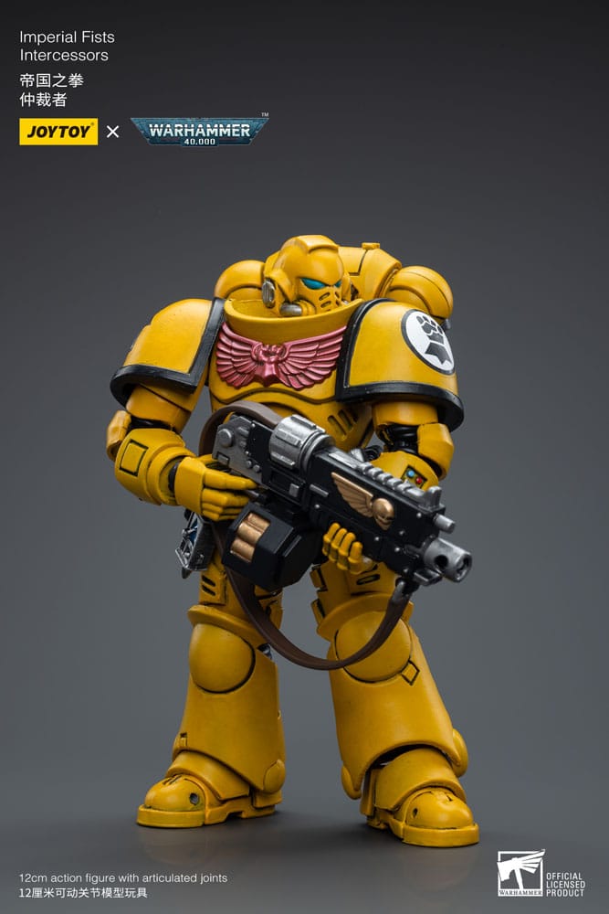 WARHAMMER 40K ACTION FIGURE 1/18 IMPERIAL FISTS INTERCESSORS 12 CM