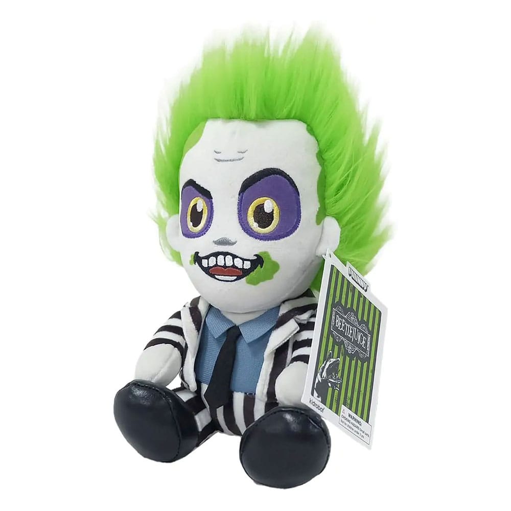 Beetlejuice Phunny Plush Figure Beetlejuice Sitting with Striped Outfit 18 cm