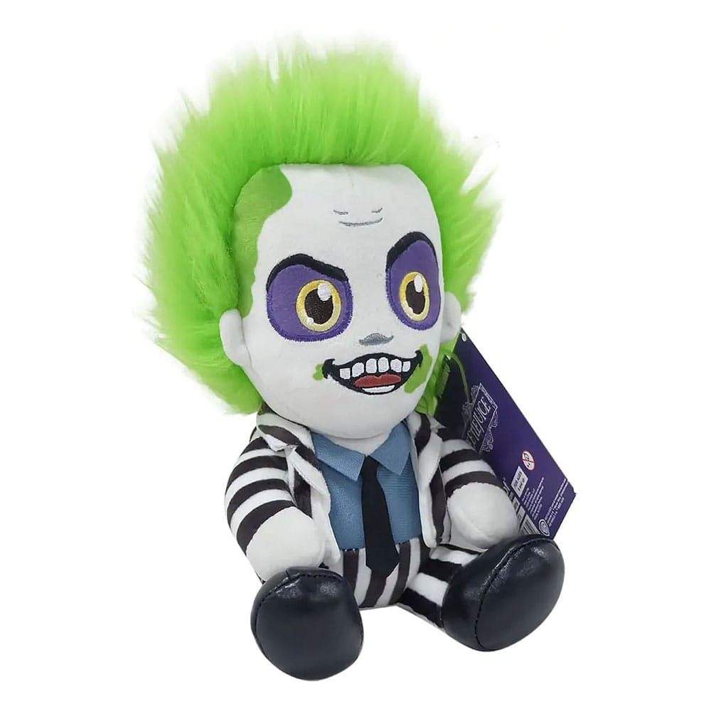 Beetlejuice Phunny Plush Figure Beetlejuice Sitting with Striped Outfit 18 cm