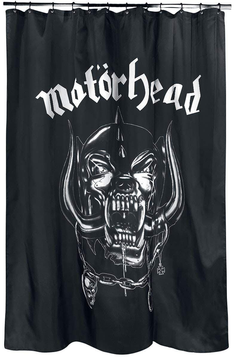 Motorhead Shower Curtain Warpig Logo