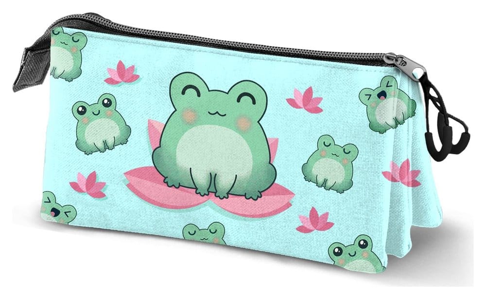 Oh My Pop! Triple Pencil case Froggy Turquoise P071391