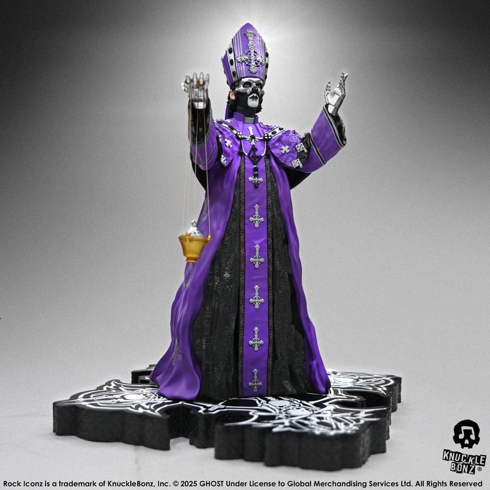 Ghost Rock Iconz Statue Papa V Perpetua Purple Robes 22 cm P047129