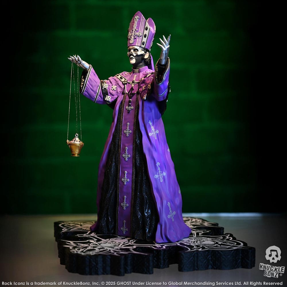 Ghost Rock Iconz Statue Papa V Perpetua Purple Robes 22 cm P047129