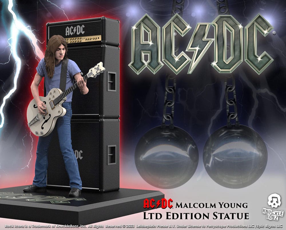 AC/DC Rock Iconz Statue Malcolm Young II 23 cm P047141