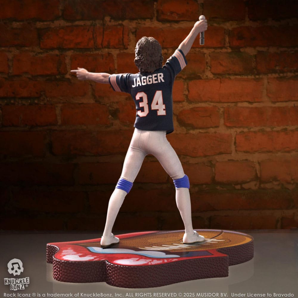 Rolling Stones Rock Iconz Statue Mick Jagger US Tour 1981 (Black Jersey) 22 cm P047158