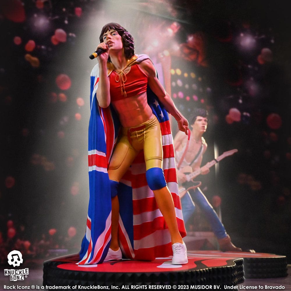 The Rolling Stones Rock Iconz Statue Mick Jagger (Tattoo You Tour 1981) 22 cm P047176