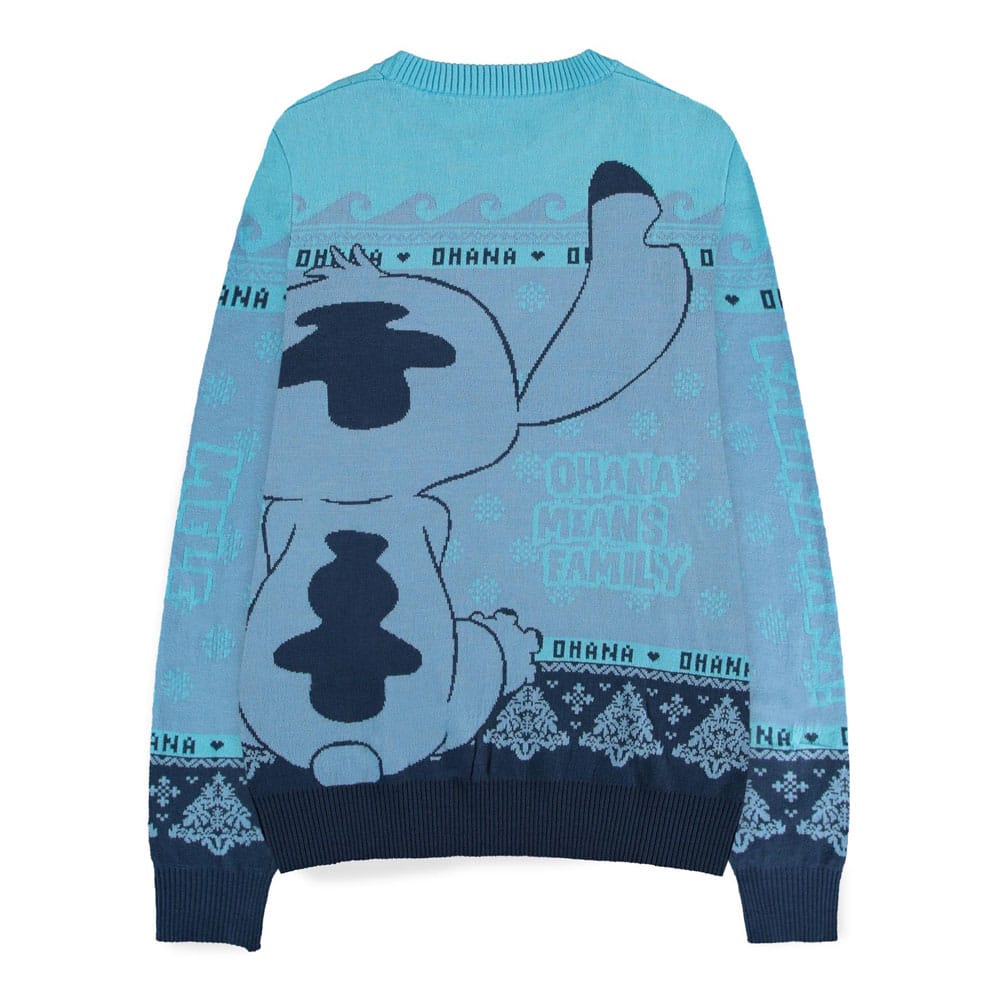 Lilo & Stitch Sweatshirt Christmas Jumper Stitch Blue