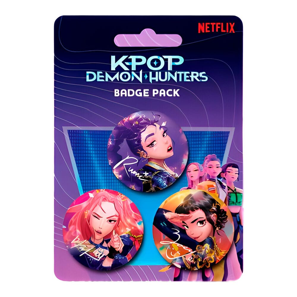 KPop Demon Hunters Pin-Back Buttons 3-Pack P066891