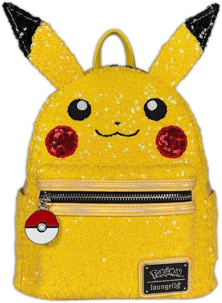 Pokemon by Loungefly Mini Backpack World 1-1 Sequin Pikachu Cosplay P065243