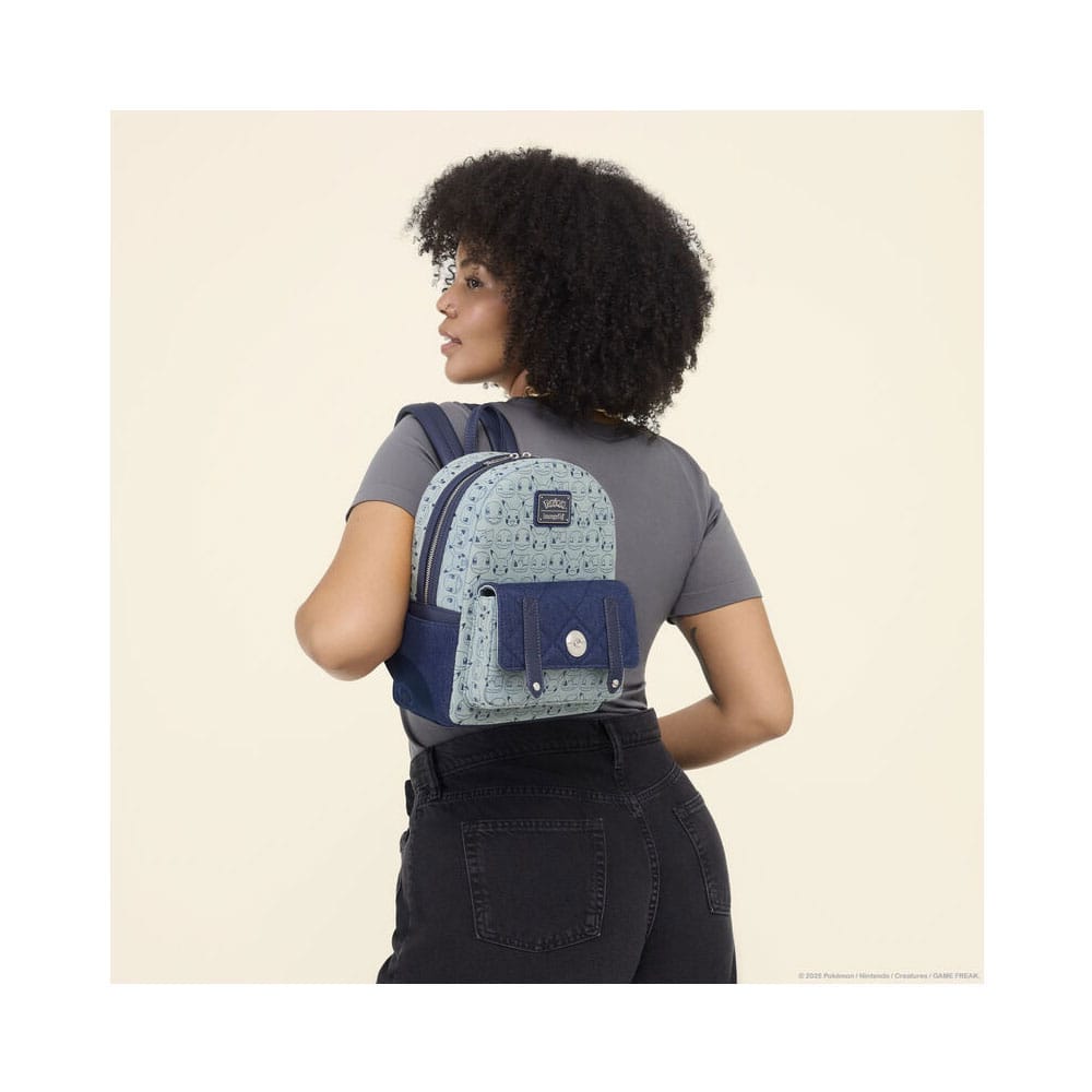Pokemon by Loungefly Mini Backpack Faux Denim P048212
