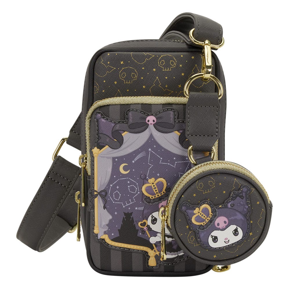 Sanrio by Loungefly Crossbody with Coin Bag 20th Anniversary Kuromi Cell Phone P066416