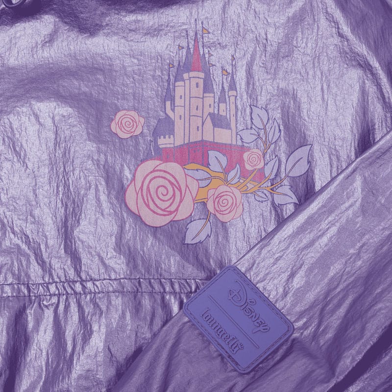 Disney by Loungefly Windbreaker Jacket Princess Aurora & Prince Phillip Size XL P048456