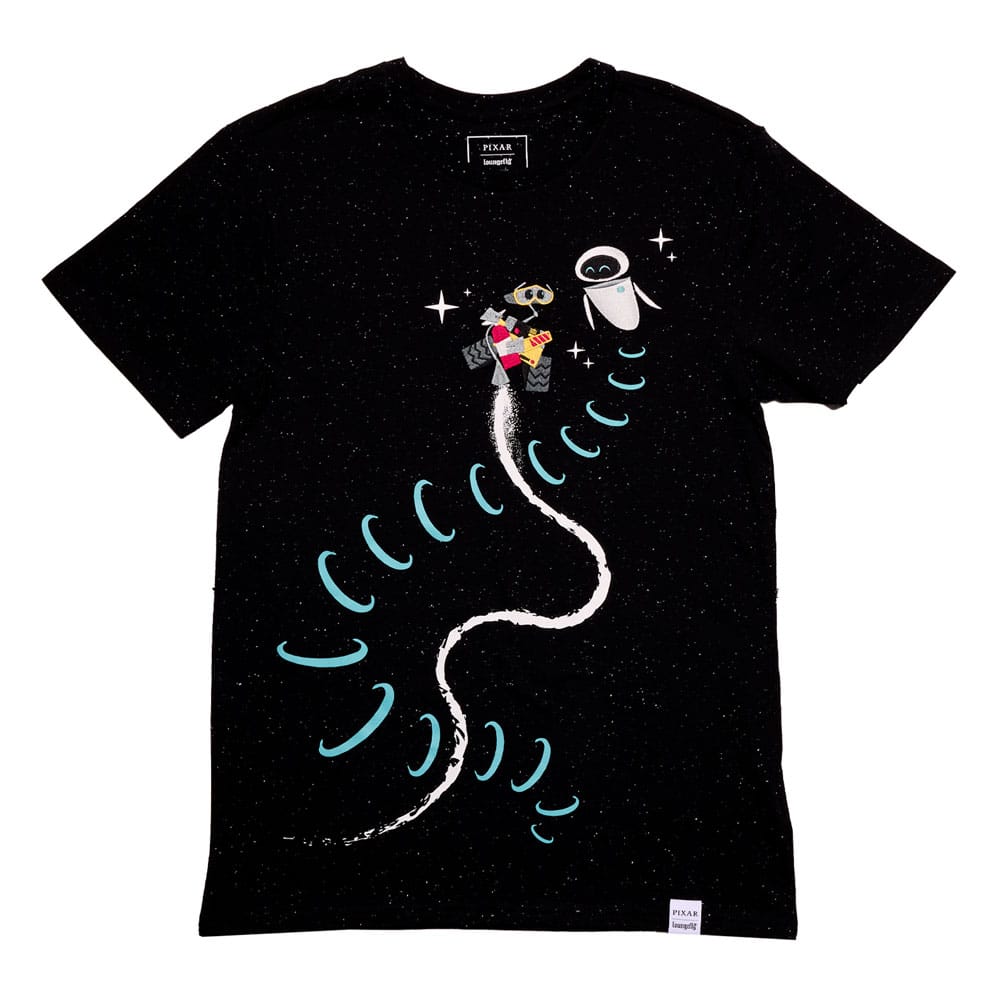 Pixar by Loungefly Tee T-Shirt Unisex Wall-E & Eve P048497