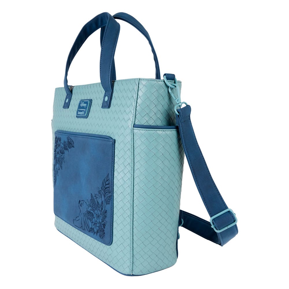 Disney by Loungefly Canvas Tote Bag Convertible Stitch Embroidered