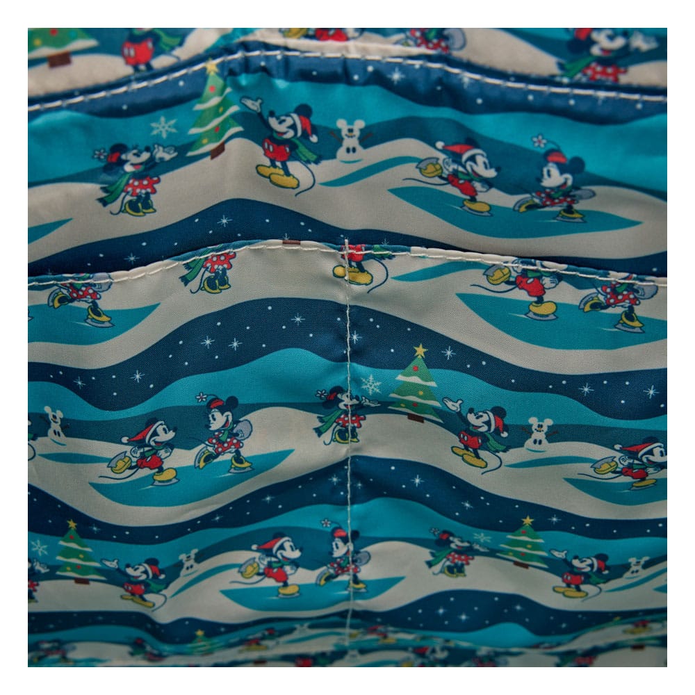 Disney by Loungefly Canvas Tote Bag Mickey and Minnie Holiday P066431