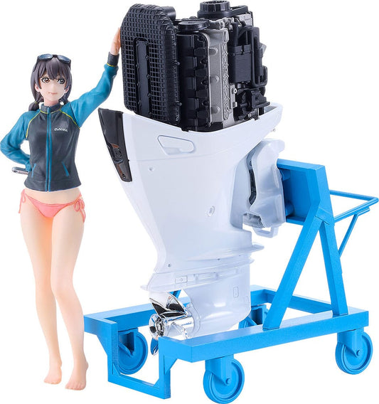 Original Character PLAMAX Plastic Model Kit MF-97 minimum factory Minori with Honda BF350 Grand Prix White 10 cm P048881