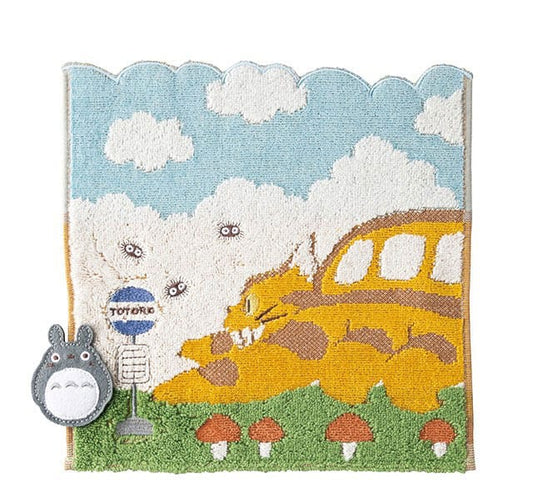 My Neighbor Totoro Mini Towel Catbus on it's way 25 x 25 cm P049053