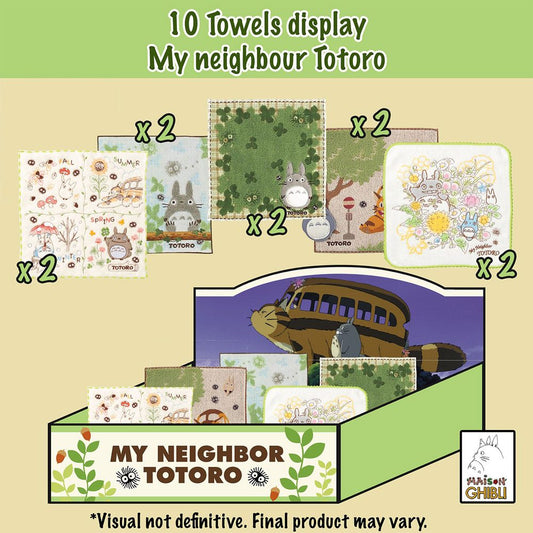 My Neighbor Totoro Mini Towels 25 x 25 cm Display (10) P049129
