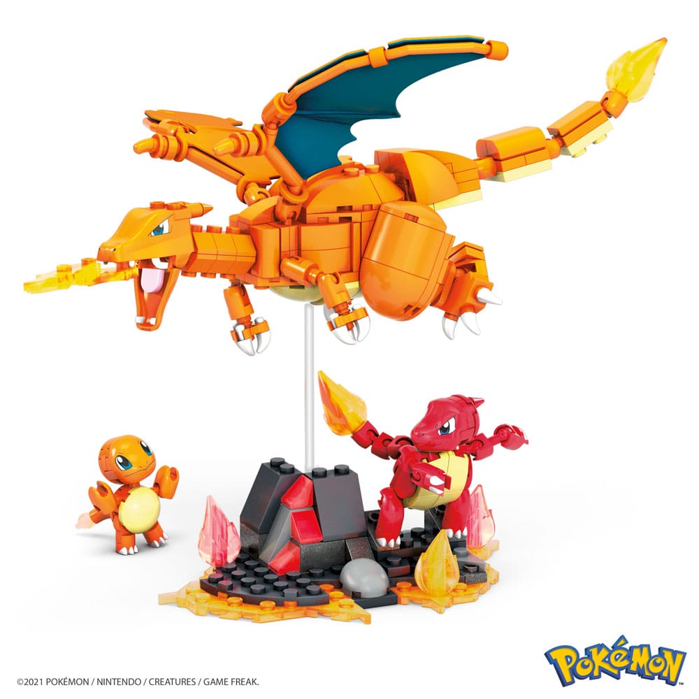 Pokemon Mega Construx Construction Set Charmander Evolution Set