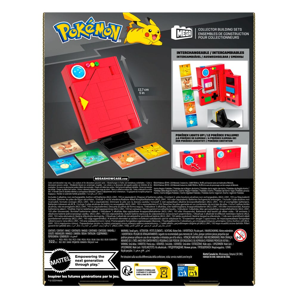 Pokemon MEGA Building Kit Kanto Region Pokedex