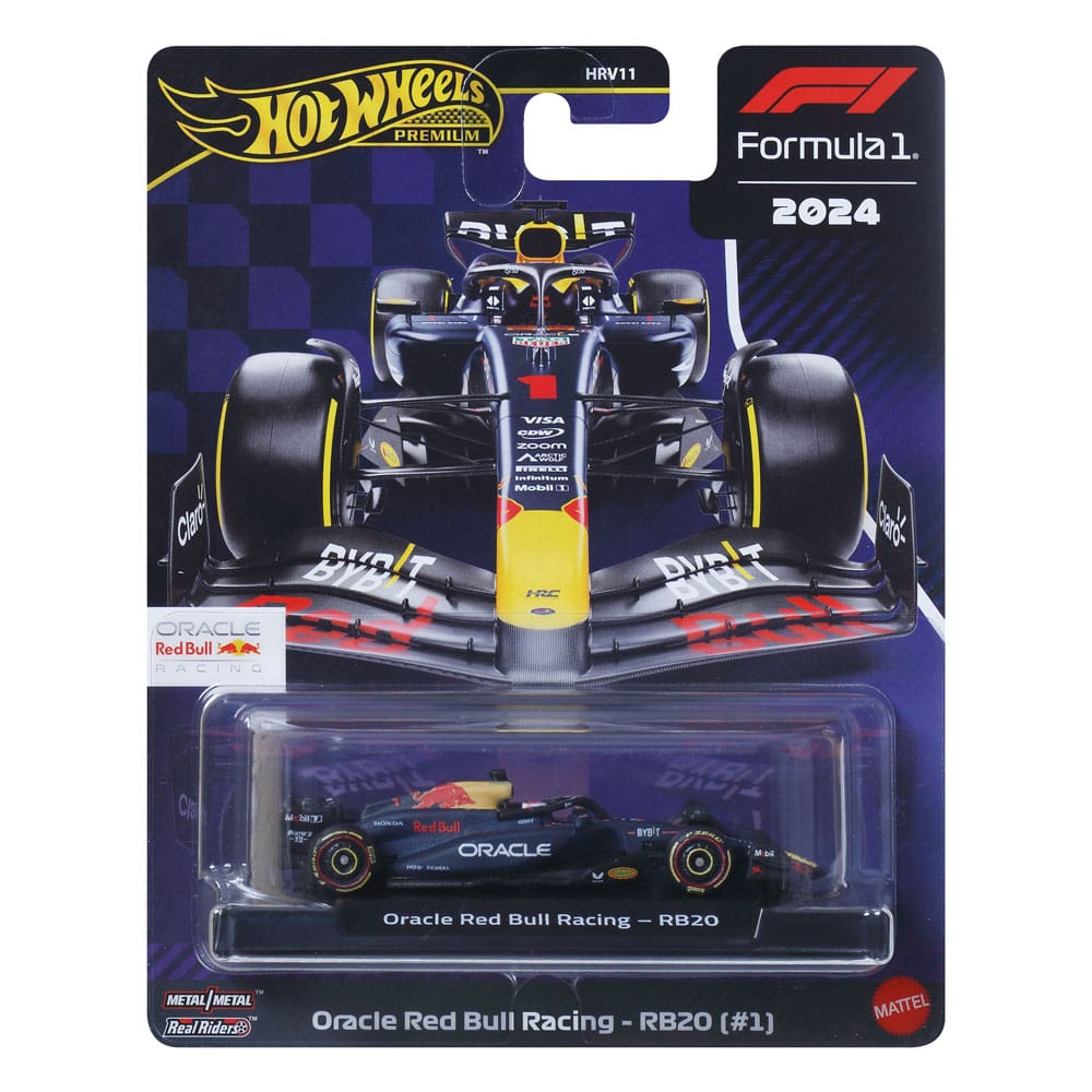 Formula 1 Hot Wheels Premium Diecast Vehicle 1/64 Oracle Red Bull Racing RB20 (#1) (Max Verstappen 2024) P065154