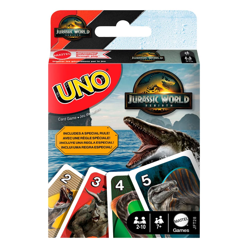 Jurassic World Rebirth UNO Card Game P049385