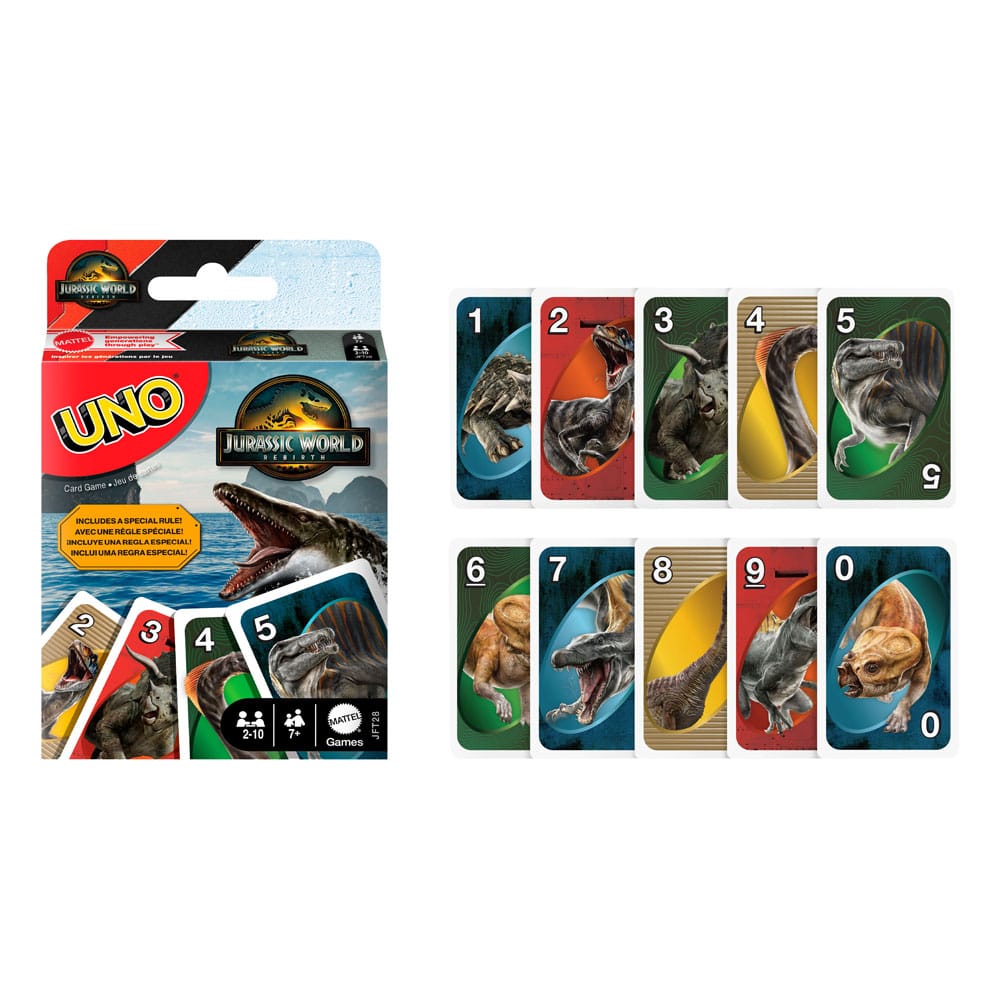 Jurassic World Rebirth UNO Card Game P049385