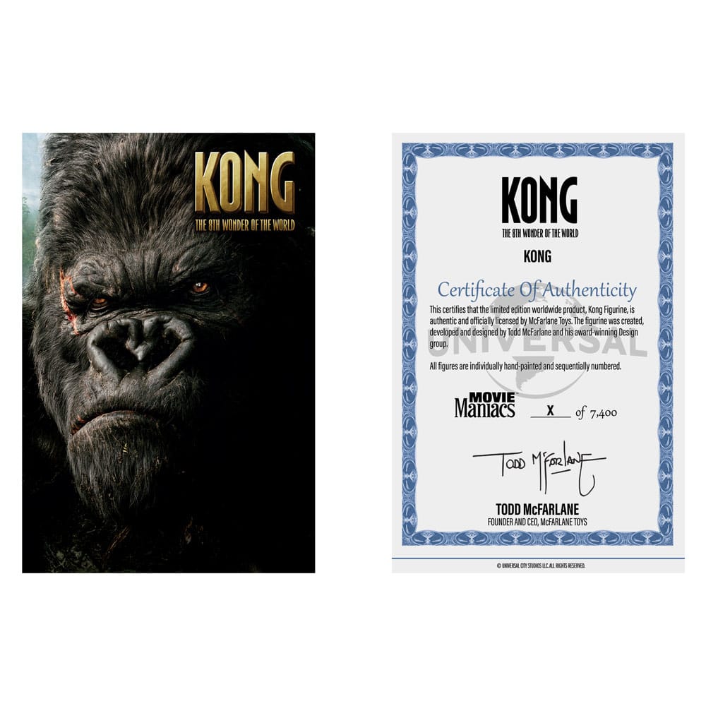 KING KONG (2005) MOVIE MANIACS PVC STATUE KONG 17 CM