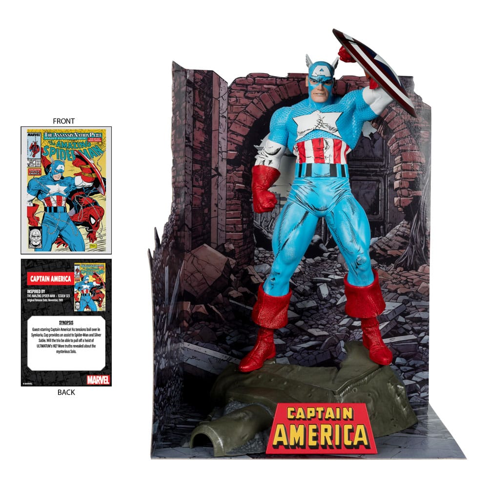 Hot Deals Marvel PVC Statue 1/6 Captain America (The Amazing Spider-Man #323) 28 P049550