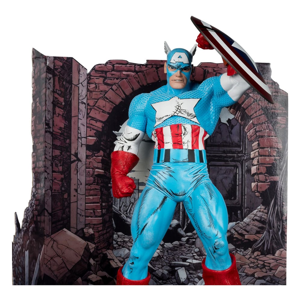 Hot Deals Marvel PVC Statue 1/6 Captain America (The Amazing Spider-Man #323) 28 P049550