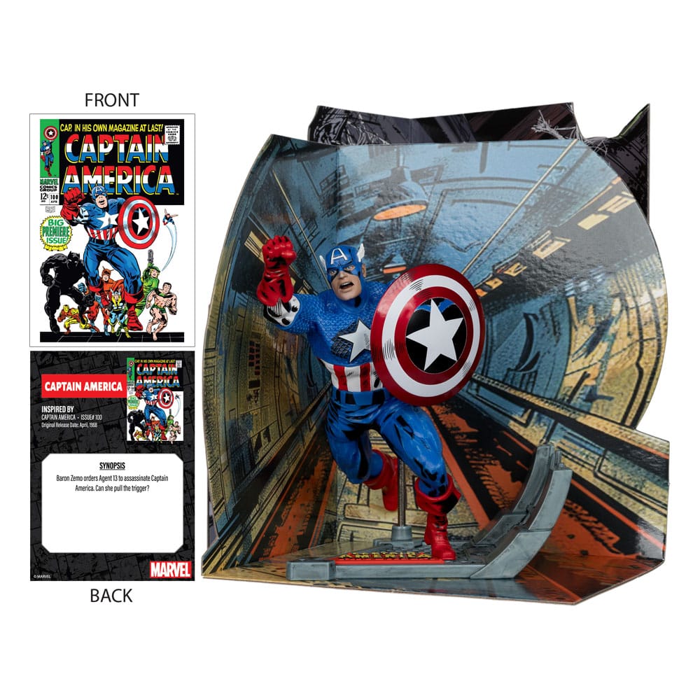 Marvel Collection PVC Statue 1/10 Captain America (Captain America #100) 12 cm P049552