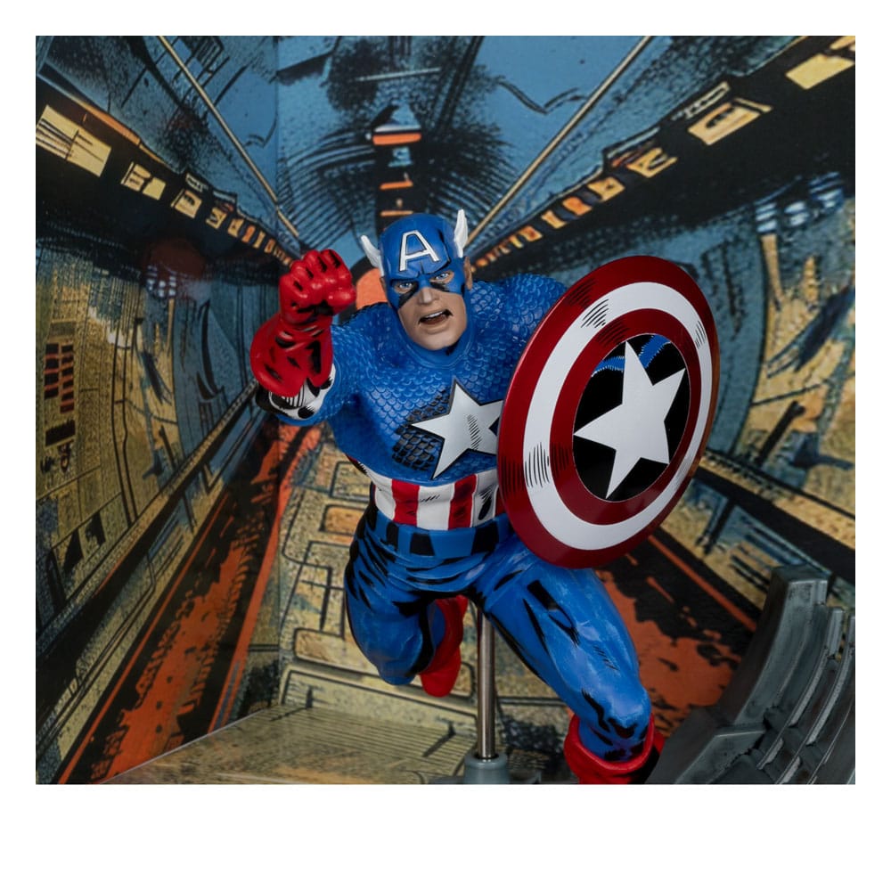 Marvel Collection PVC Statue 1/10 Captain America (Captain America #100) 12 cm P049552
