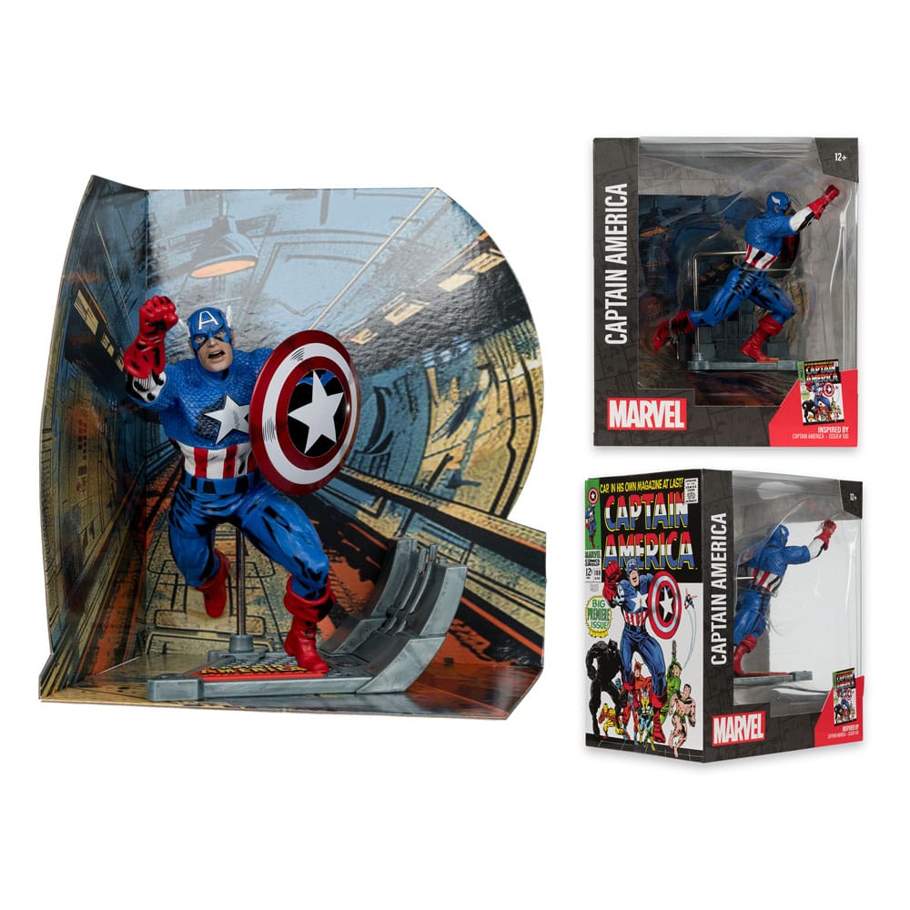 Marvel Collection PVC Statue 1/10 Captain America (Captain America #100) 12 cm P049552