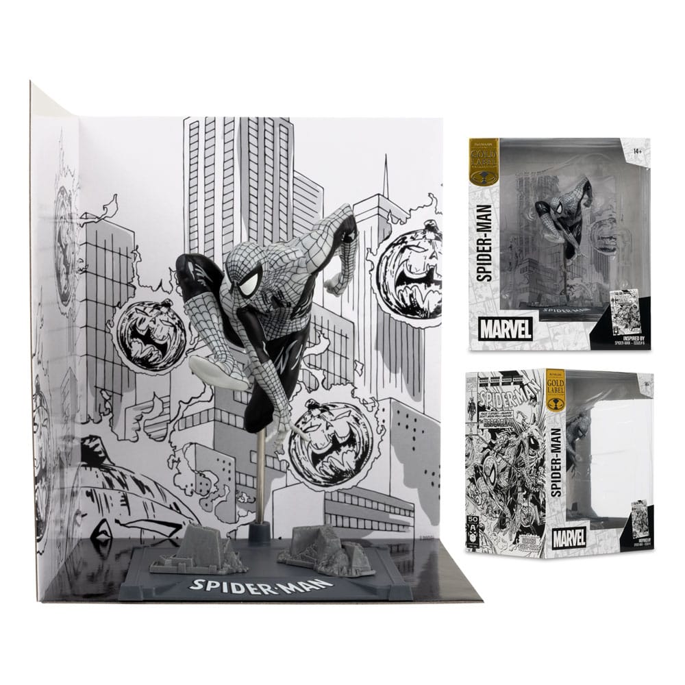 Marvel Collection PVC Statue 1/10 Spider-Man (Spider-Man #6)(Line Art)(Gold Label) 10 cm P049577