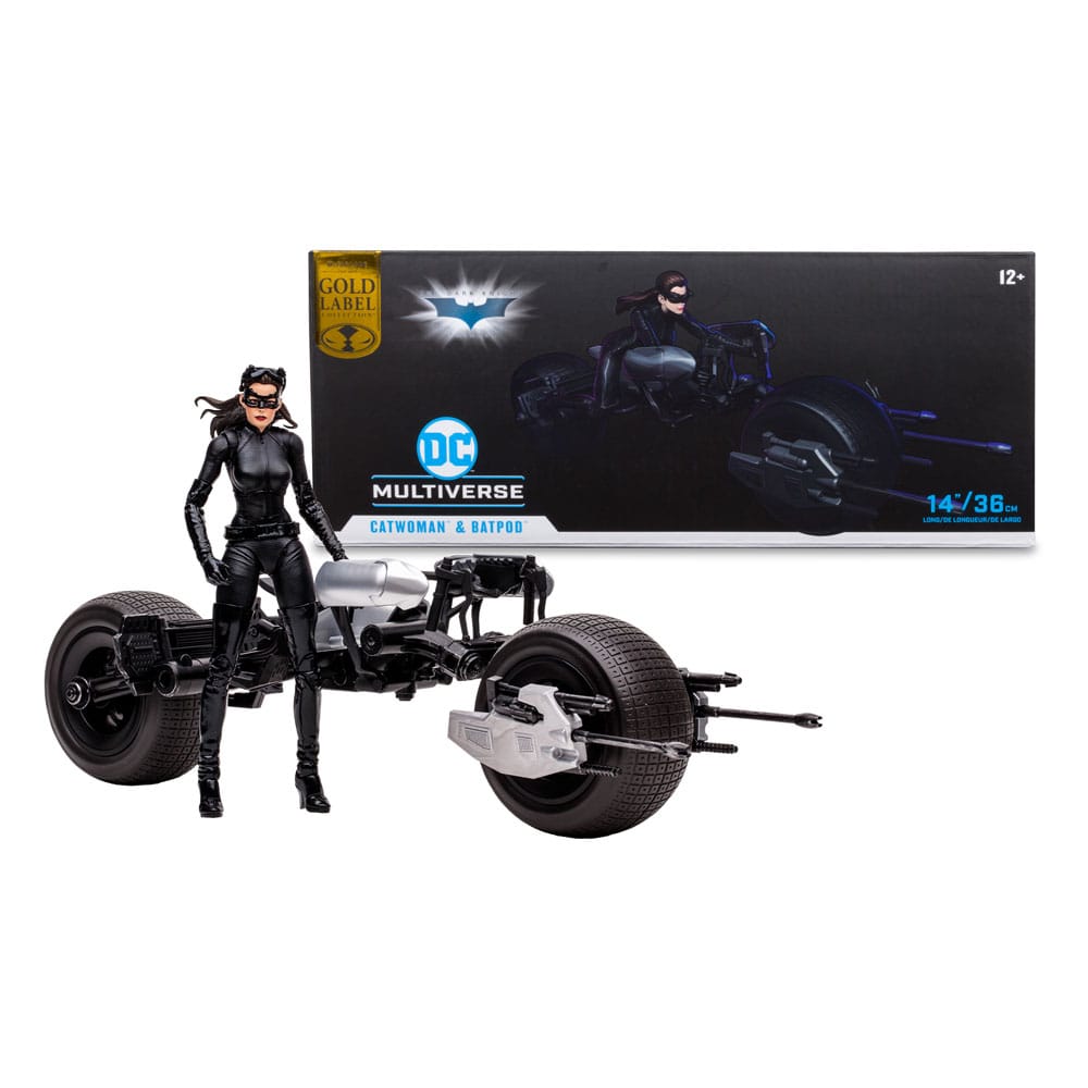 DC Multiverse Vehicle Batpod with Catwoman (The Dark Knight Rises) P049617
