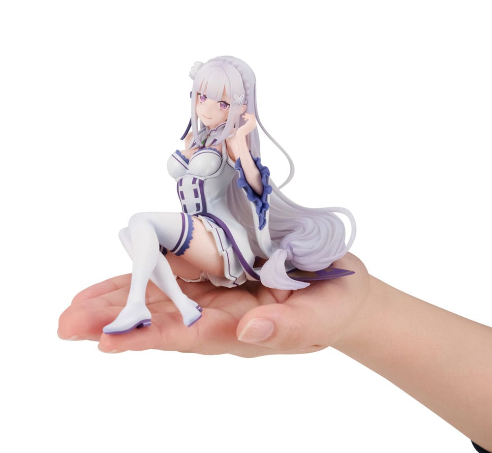 Re:ZERO Starting Life in Another World Melty Princess PVC Statue Emilia Palm Size 9 cm P065074