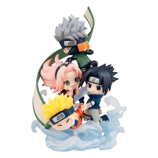 NARUTO SHIPPUDEN FIGUNITY PVC MINI STATUE GATHER HERE, TEAM 7 13 CM