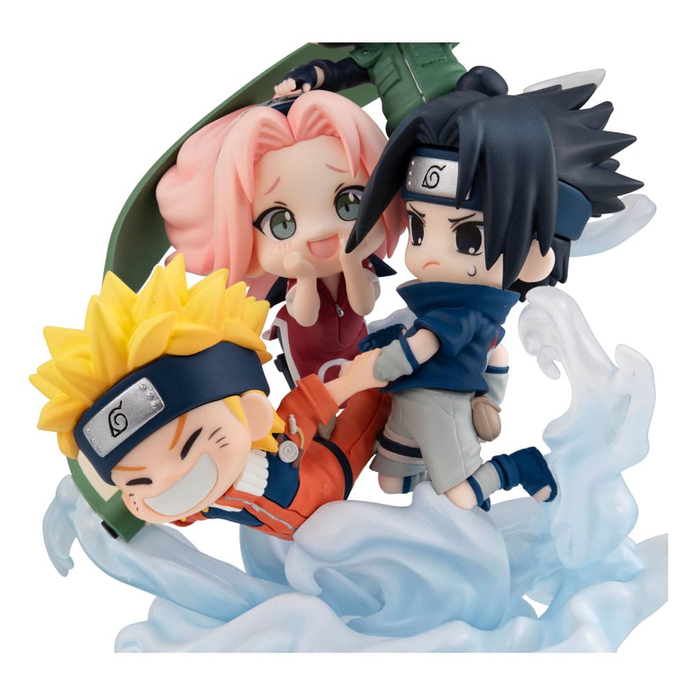 NARUTO SHIPPUDEN FIGUNITY PVC MINI STATUE GATHER HERE, TEAM 7 13 CM