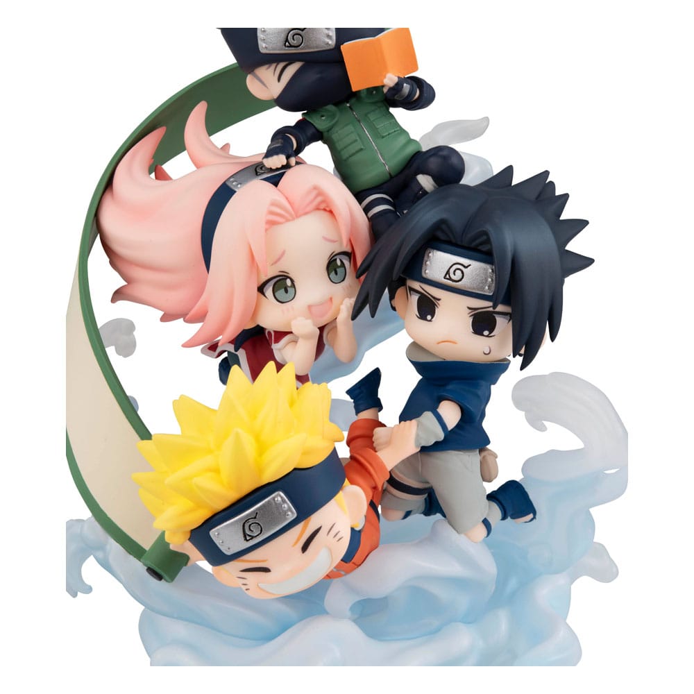 NARUTO SHIPPUDEN FIGUNITY PVC MINI STATUE GATHER HERE, TEAM 7 13 CM