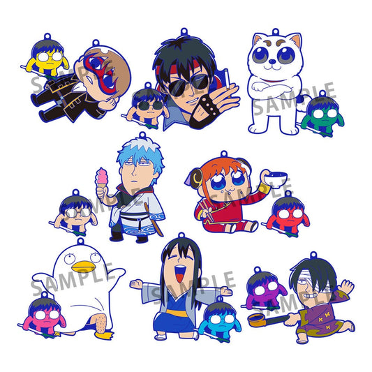 Gintama x Okawabukubu Rubber Mascot Buddycolle Rubber Charms Gintama Oshanti 7 cm Assortment (8) P050283