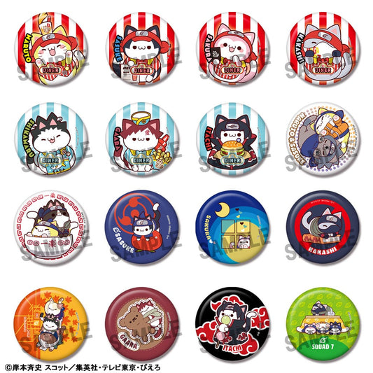 Naruto Mega Cat Project Nyaruto! Enamel Pin 5 cm Assortment (16) P050290